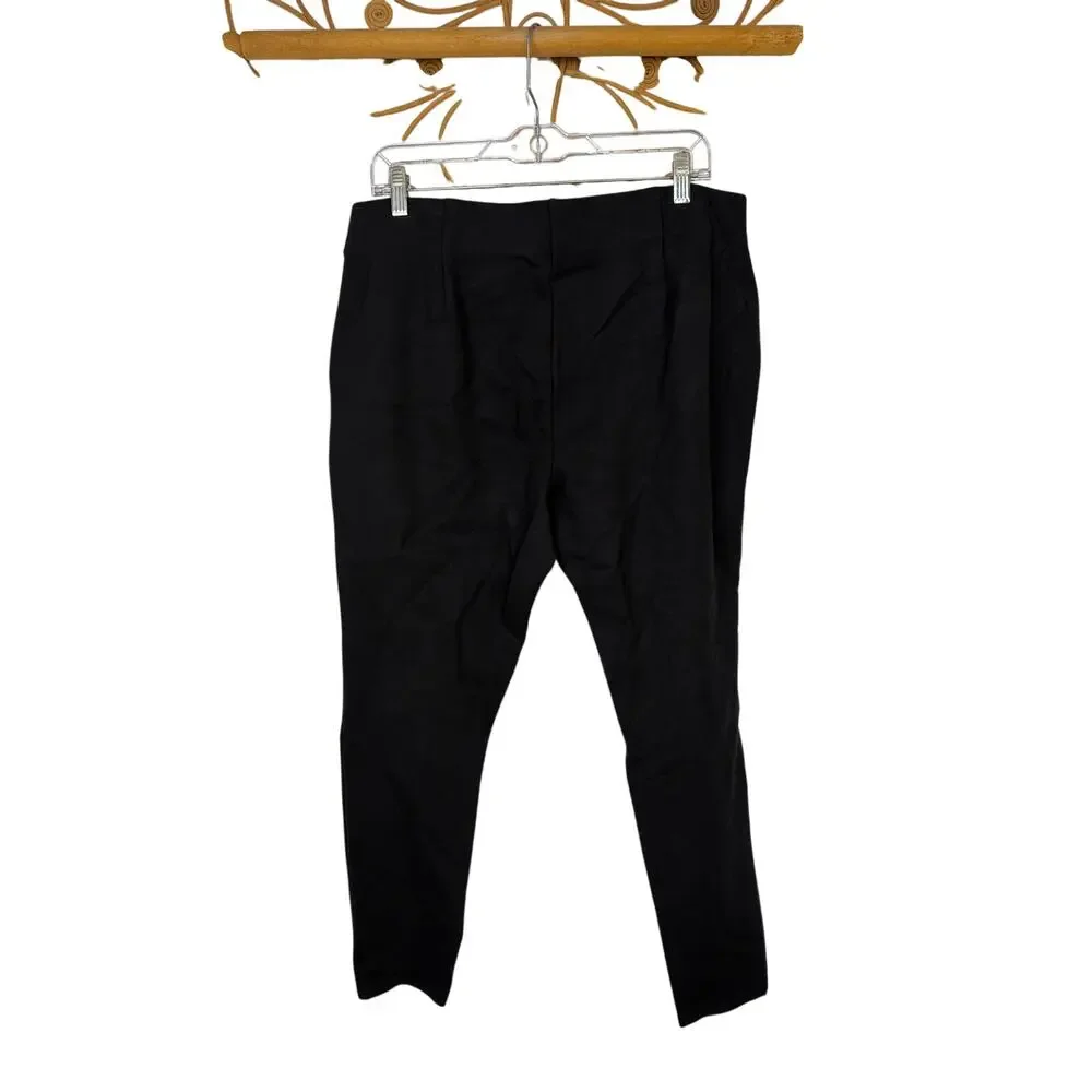 J.Jill Wearever Collection women's slim leg ankle pants Black L
